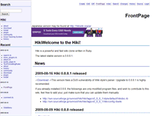 Tablet Screenshot of hikiwiki.org